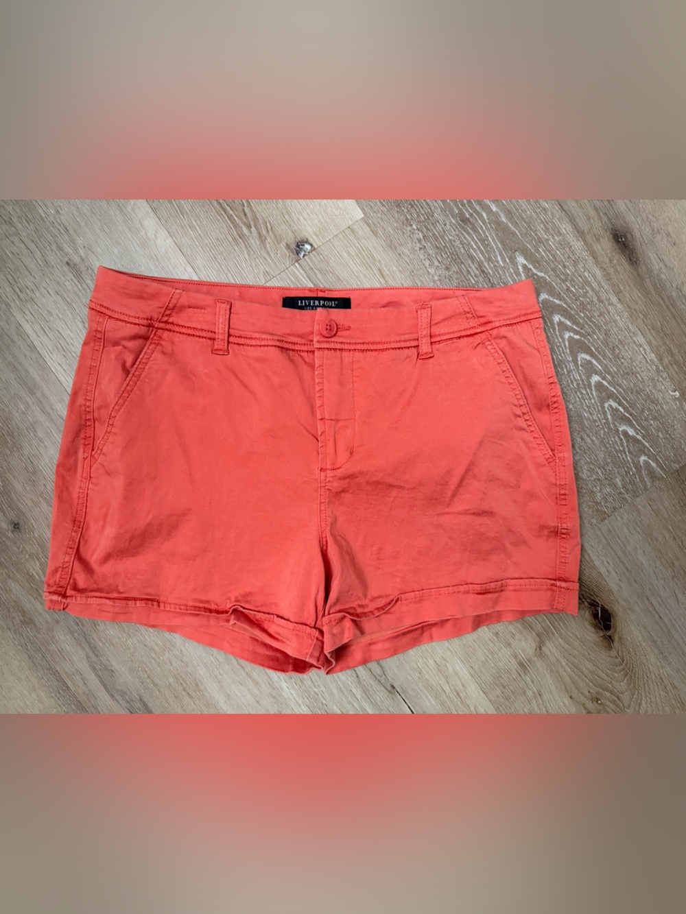 Liverpools Coral Soft Cotton Blend Women's Shorts Size 14